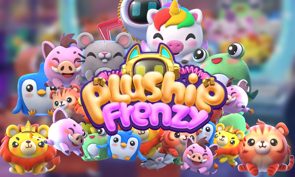 Plushie Frenzy เกมสล็อตตู้คีบตุ๊กตาขนฟู จากค่าย PG SLOT SBOBET